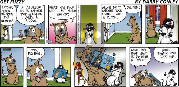 Get Fuzzy on Sunday August 14, 2016 Comic Strip