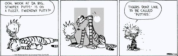 Calvin and Hobbes - Wednesday September 29, 1993 Comic Strip
