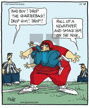 In the Bleachers on Thursday October 18, 2007 Comic Strip