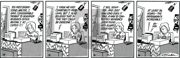 Doonesbury on Wednesday August 18, 1976 Comic Strip