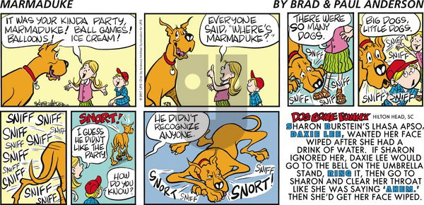 Marmaduke on Sunday July 23, 2017 Comic Strip