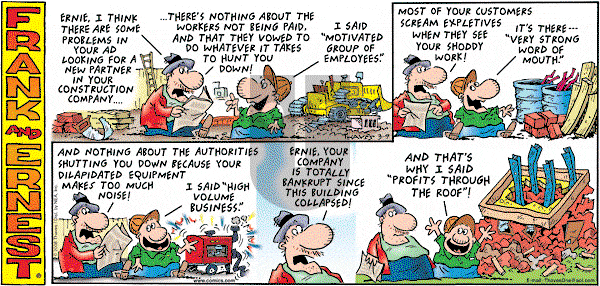 Frank and Ernest on Sunday March 9, 2008 Comic Strip
