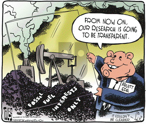 Tom Toles on Thursday April 26, 2018 Comic Strip