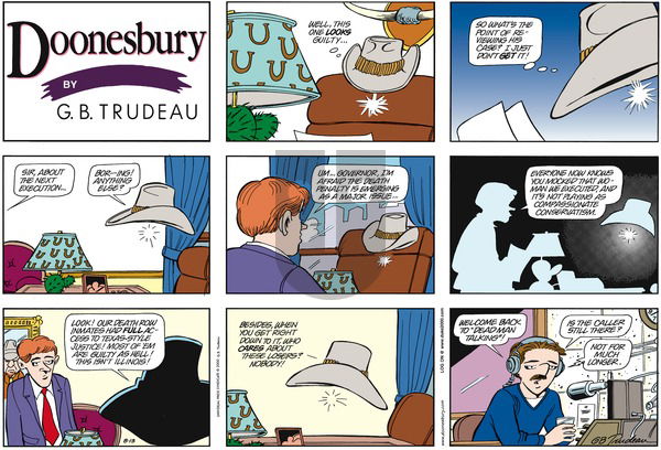 Doonesbury on Sunday August 13, 2000 Comic Strip