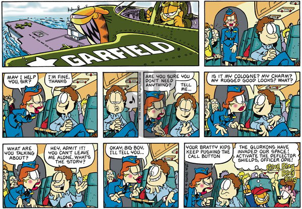 Garfield on Sunday March 26, 1995 Comic Strip