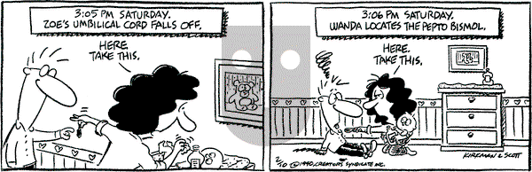 Baby Blues on Saturday February 10, 1990 Comic Strip