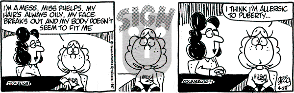 Luann on Tuesday April 28, 1987 Comic Strip