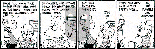 FoxTrot on Saturday February 11, 1995 Comic Strip