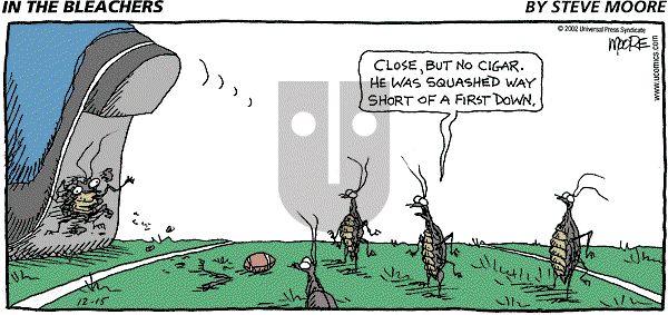 In the Bleachers on Thursday July 31, 2003 Comic Strip