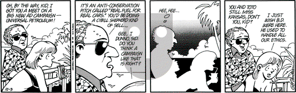 Doonesbury on Wednesday October 3, 1990 Comic Strip