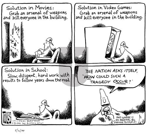 Tom Toles on Sunday May 2, 1999 Comic Strip