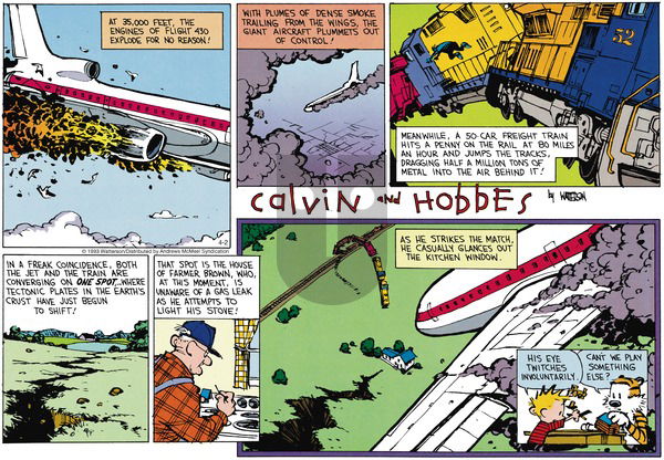 Calvin and Hobbes - Sunday April 2, 2023 Comic Strip