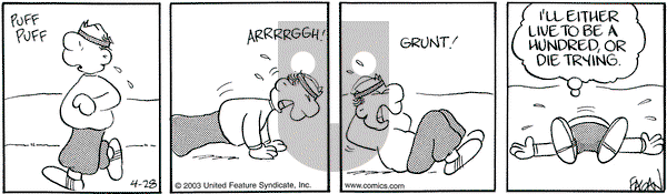 Drabble on Monday April 28, 2003 Comic Strip