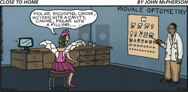 Close to Home on Sunday August 20, 2023 Comic Strip