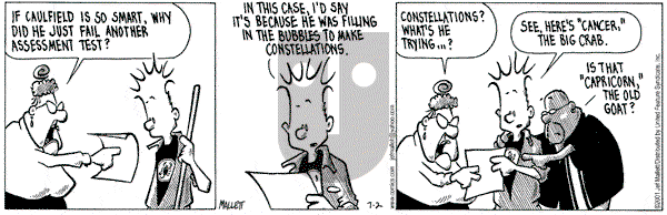 Frazz on Monday July 2, 2001 Comic Strip