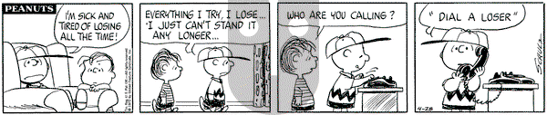 Peanuts - Friday April 28, 1972 Comic Strip