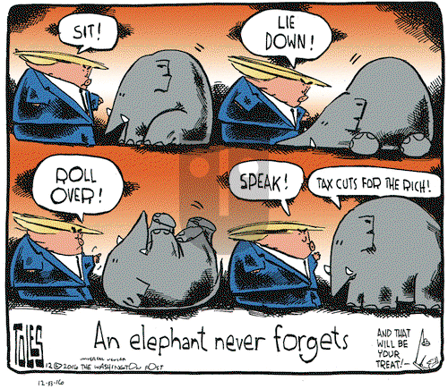 Tom Toles on Tuesday December 13, 2016 Comic Strip
