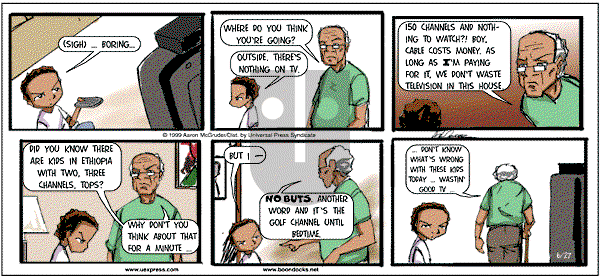 The Boondocks - Sunday June 27, 1999 Comic Strip