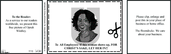 The Boondocks on Wednesday February 13, 2013 Comic Strip