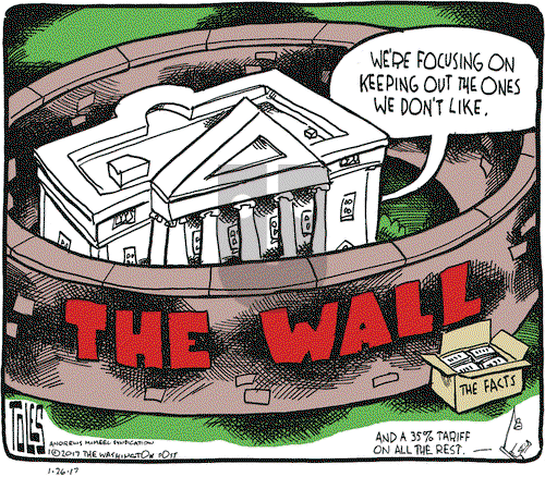 Tom Toles on Thursday January 26, 2017 Comic Strip