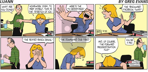 Luann on Sunday September 30, 2018 Comic Strip