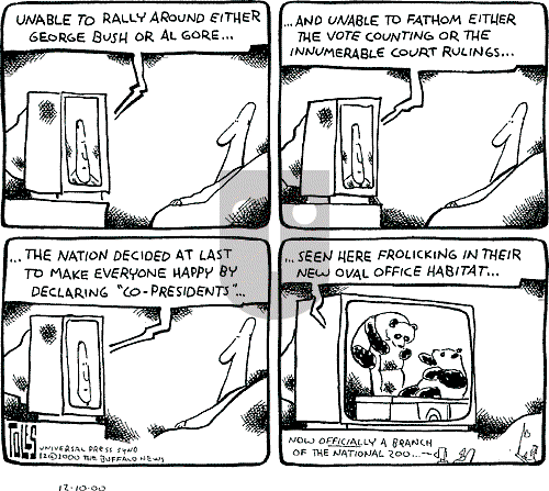 Tom Toles - Sunday December 10, 2000 Comic Strip