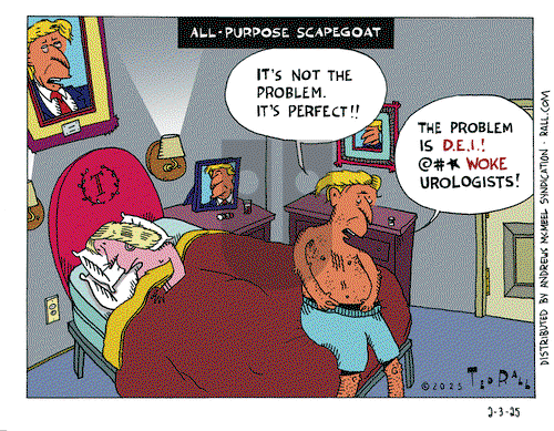 Ted Rall on Monday February 3, 2025 Comic Strip