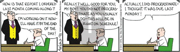 The Born Loser on Monday December 5, 2011 Comic Strip