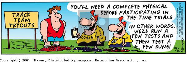 Frank and Ernest on Tuesday October 16, 2001 Comic Strip