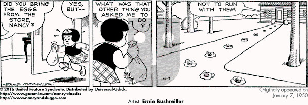 Nancy Classics on Saturday January 7, 2017 Comic Strip