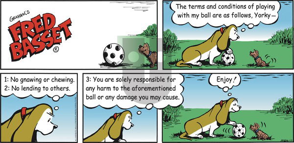 Fred Basset on Sunday April 28, 2019 Comic Strip
