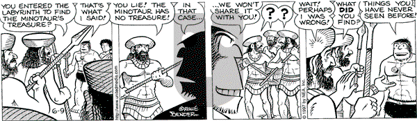 Alley Oop on Monday June 9, 1997 Comic Strip