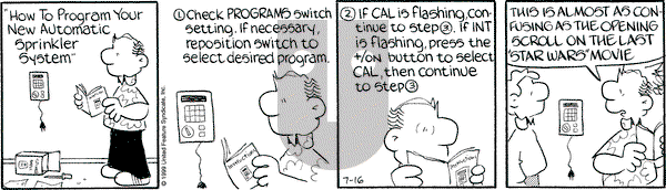 Drabble on Friday July 16, 1999 Comic Strip