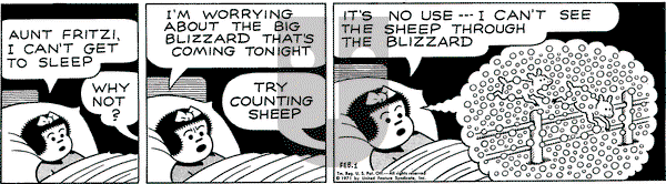 Nancy on Monday February 1, 1971 Comic Strip
