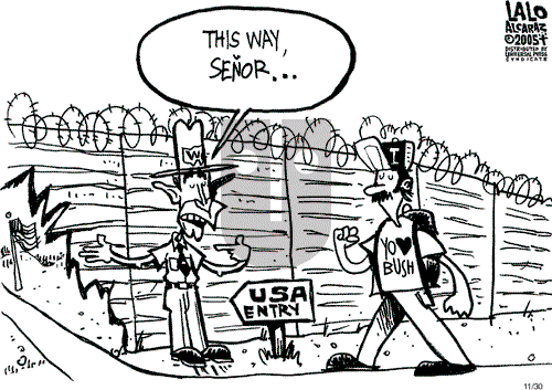 Lalo Alcaraz on Wednesday November 30, 2005 Comic Strip