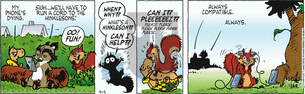 Over the Hedge on Monday April 1, 2019 Comic Strip
