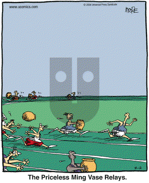 In the Bleachers on Thursday February 2, 2006 Comic Strip