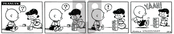 Peanuts on Saturday December 6, 1952 Comic Strip