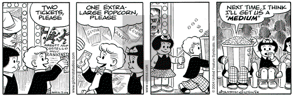 Nancy on Thursday April 8, 2004 Comic Strip