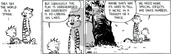 Calvin and Hobbes - Saturday December 9, 2023 Comic Strip
