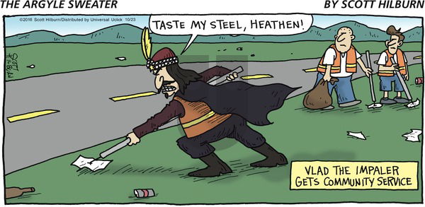 The Argyle Sweater on Sunday October 23, 2016 Comic Strip