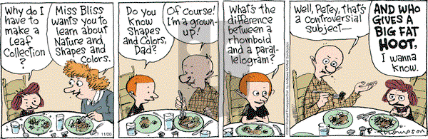 Cul de Sac on Monday November 20, 2017 Comic Strip