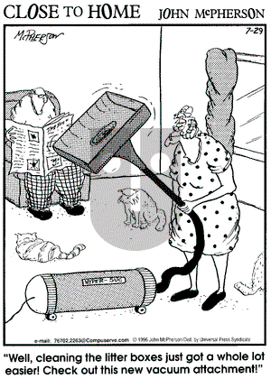 Close to Home on Monday July 29, 1996 Comic Strip