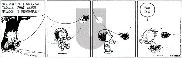 Calvin and Hobbes - Saturday August 26, 1995 Comic Strip