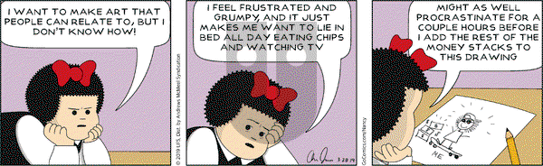 Nancy on Thursday March 28, 2019 Comic Strip