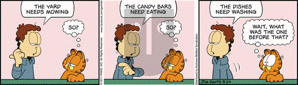 Garfield on Thursday August 24, 2017 Comic Strip