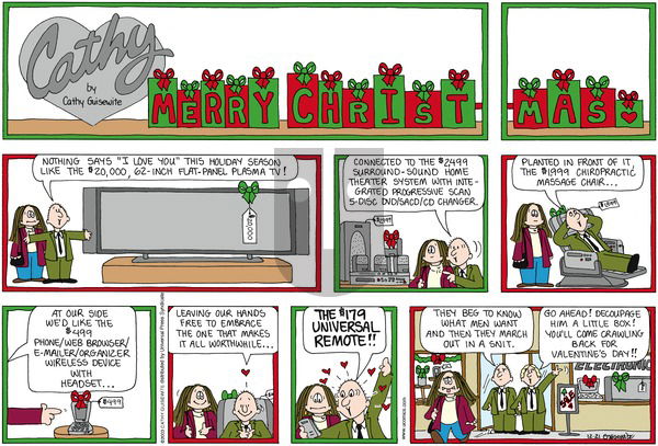 Cathy Classics on Sunday December 21, 2003 Comic Strip
