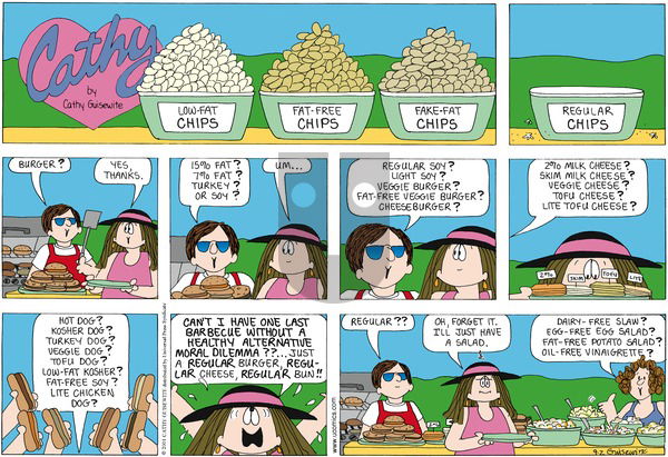 Cathy Classics on Sunday September 2, 2001 Comic Strip