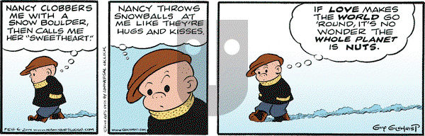 Nancy on Thursday February 6, 2014 Comic Strip