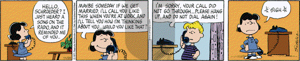 Peanuts - Tuesday November 20, 2018 Comic Strip